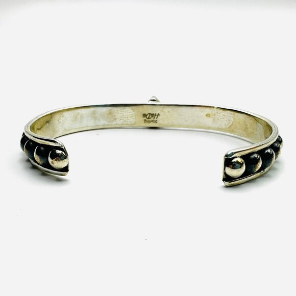 HaDa Sterling Silver Bracelet — Purple  Mojave Turquoise Cuff — NWT - Picture 8 of 13